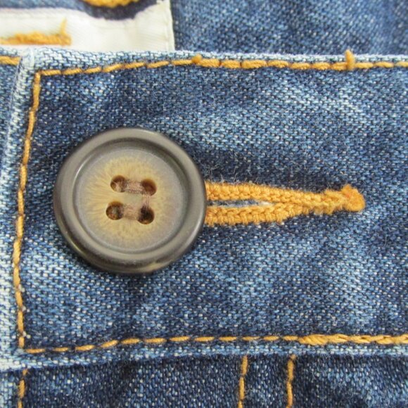 WESTPORT WOMENS SIZE 12 SH JEANS DARK BLUE STONE WASH DENIM HIGH WAIST MOM PLEAT - Picture 4 of 14